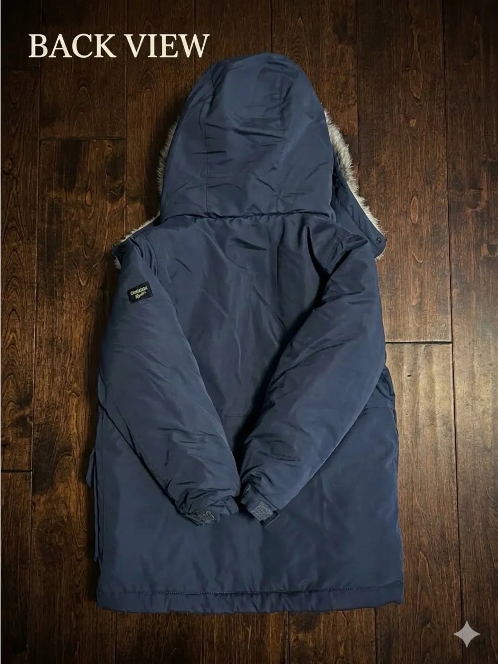 NWT OshKosh B’gosh Boys Heavyweight Winter Parka Jacket Coat Sherpa Hood Blue